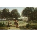 Пейзаж с Гомером и пастухами - Коро, Жан-Батист Камиль
