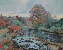 Пейзаж Крез, вид на мост Чарроуд, 1901 - Гийомен, Арманд