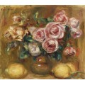 Натюрморт с розами и лимонами - Ренуар, Пьер Огюст