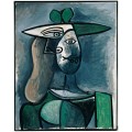 Женщина в зеленой шляпке - Пикассо, Пабло