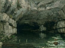Грот на реке Лу - Курбе, Гюстав