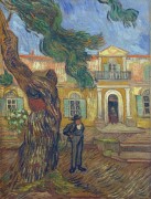 Сосны с фигурами в саду больницы Сен-Поль (Pine Trees with Figure in the Garden of Saint-Paul Hospital), 1889 - Гог, Винсент ван