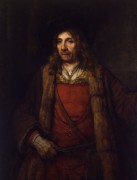 Мужчина в отороченном мехом пальто - Рембрандт, Харменс ван Рейн