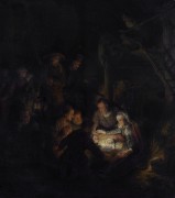 Поклонение пастухов - Рембрандт, Харменс ван Рейн