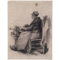 Женщина, наматывающая пряжу (Woman Winding Yarn), 1885 02 - Гог, Винсент ван