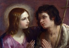 Христос, обнимающий Иоанна Крестителя - Рени, Гвидо 