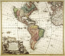 Карта Америки 1746 г