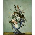 Цветы в вазе эпохи рококо - Сезанн, Поль