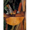 Хлеб и фрукты на столе, 1909 - Пикассо, Пабло