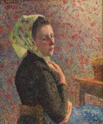 Женщина с зеленым шарфом, 1893 - Писсарро, Камиль