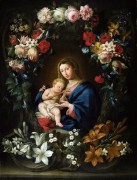 Мадонна с Младенцем в цветочном картуше - Брейгель, Ян (младший)