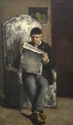 Отец художника, читающий газету События - Сезанн, Поль