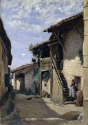 Деревенская улочка в Дарданьи - Коро, Жан-Батист Камиль