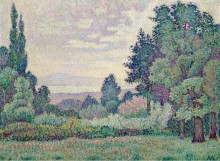 Пейзаж с двумя кипарисами, 1905 - Метценже, Жан  