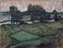 Пейзаж с мостом через Уаз (Landscape with Bridge across the Oise), 1890 - Гог, Винсент ван