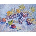 Натюрморт с яблоками, грушами, лимонами и виноградом (Grapes, Lemons, Pears and Apples), 1887 - Гог, Винсент ван