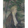 Женщина, сидящая в саду - Тулуз-Лотрек, Анри де