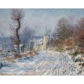 Дорога в Живерни зимой, 1885 - Моне, Клод