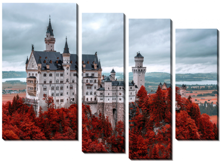 Модульная фото картина «Замок в Боварии»