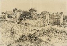 Ферма в Провансе (эскиз) (Farmhouse in Provence (sketch), 1888 - Гог, Винсент ван