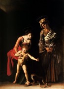 Мадонна с Младенцем и святой Анной - Караваджо, Микеланджело Меризи да