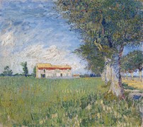 Ферма в пшеничном поле  (Farmhouse in a Wheat Field), 1888 - Гог, Винсент ван