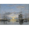 Гавр, Авант порт, закат, 1882 - Буден, Эжен