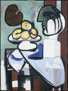 Натюрморт с бюстом, чашкой и палитрой - Пикассо, Пабло