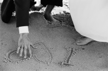 Любовная записка жениха на песке -  Кертис , Штраус
