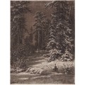 Зимняя лунная ночь, 1876-1892 - Шишкин, Иван Иванович