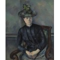 Мадам Сезанн в зеленой шляпе - Сезанн, Поль
