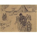 Зимний пейзаж с фигурами (Winter Landscape with Figures), 1890 - Гог, Винсент ван