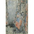 День флага, Пятая Авеню, 4 июля 1916 - Хассам, Фредерик Чайлд 
