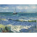 Морской пейзаж у Сент-Мари-де-ла-Мер  (Seascape at Saintes-Maries), 1888 - Гог, Винсент ван