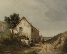 Дом у Дороги Кампань, 1856 - Писсарро, Камиль
