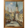 Эпикери-стрит и собор в Руане, 1929 - Луазо, Гюстав