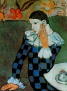 Арлекин,  1901 - Пикассо, Пабло