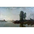 Паром в Боньере - Добиньи, Шарль-Франсуа 