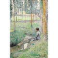 Женщина у ручья - Мартен, Анри Жан Гийом