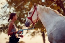 Лошадь и ее наездница