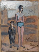 Юный акробат с ребенком - Пикассо, Пабло