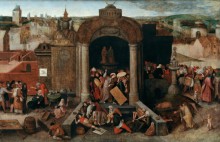 Изгнание торговцев из храма - Брейгель, Питер (Старший)