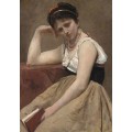 Прерванное чтение - Коро, Жан-Батист Камиль