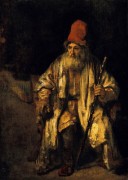 Старик в красной шапке - Рембрандт, Харменс ван Рейн