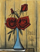 Красные розы в голубой вазе - Бюффе, Бернар