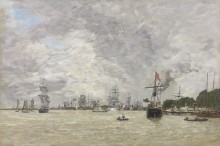 Корабли и лодки на Шельде, Антверпен - Буден, Эжен