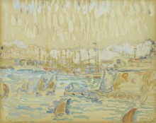 Порт в Марселе, 1904 - Синьяк, Поль