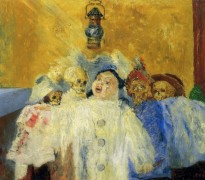 Пьеро и скелеты, 1905 - Энсор, Джеймс