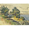 Морское побережье с деревьями, 1894 - Синьяк, Поль