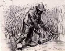 Крестьянин с серпом (Peasant with Sickle), 1885 - Гог, Винсент ван